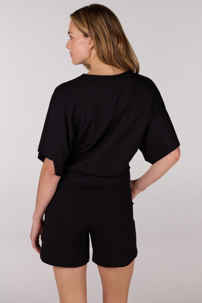 FORINE HS25 SHIRT V 134 SHORT SLEEVE 000999 BLACK